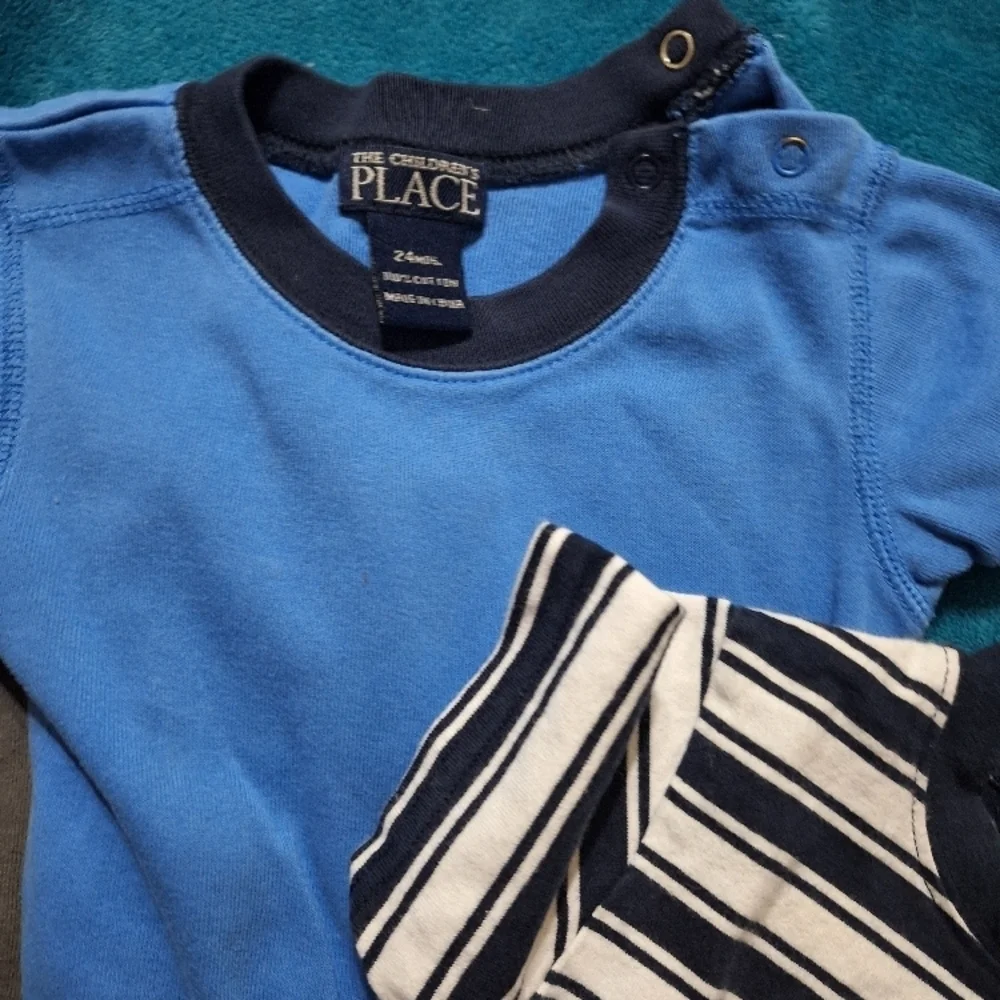 Striped Kids Snap Bottom Onesy Shirt - Bundles